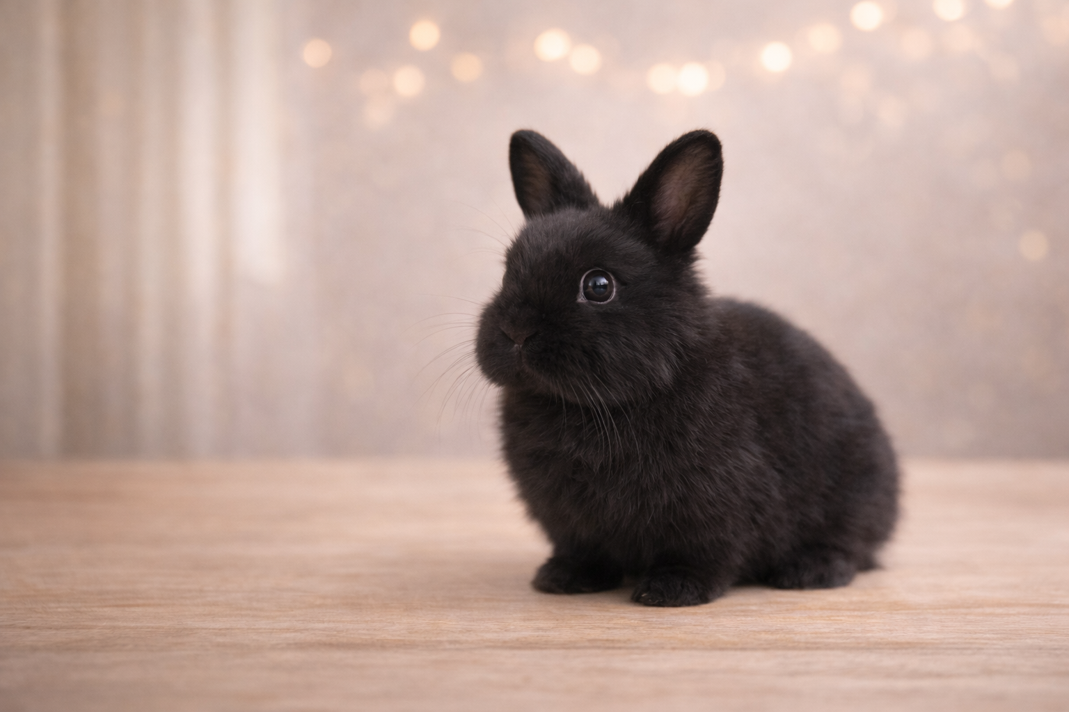 おまめが落ち着いて座っている様子