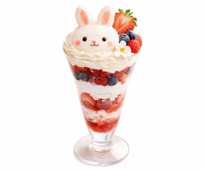 ベリーバニーパフェのメニュー写真